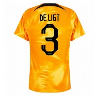 Nederland Matthijs de Ligt #3 Fotballklær Hjemmedrakt VM 2022 Kortermet
